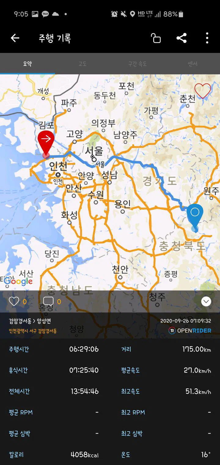 Day 1 주행 기록